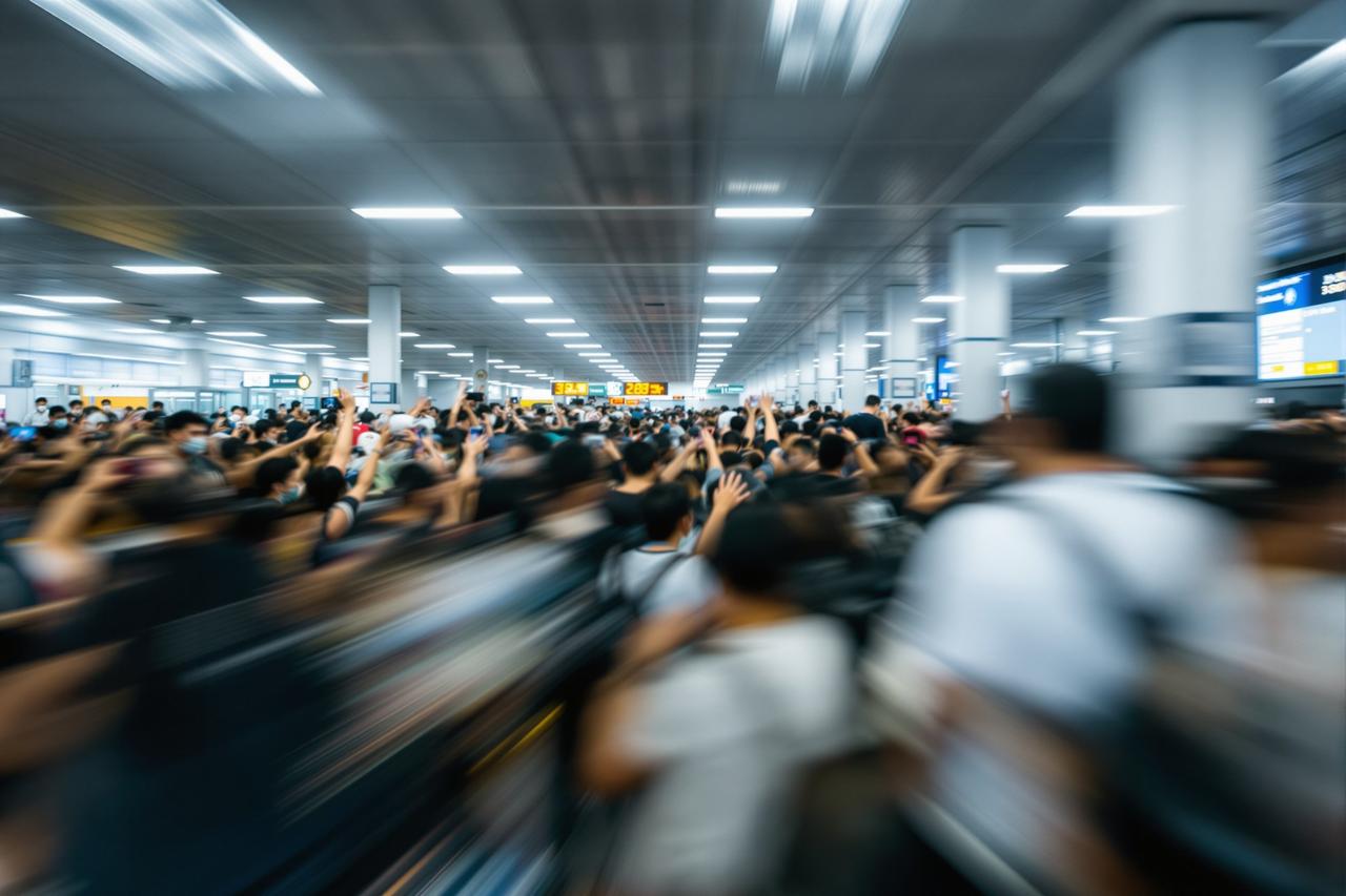 粉丝在机场互撕引发冲突的爆料新闻配图